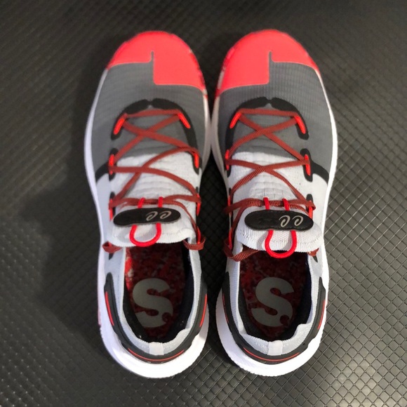 Under Armour Curry 6 Grey Grimson Mens Basketball Shoes - Picture 6 of 10